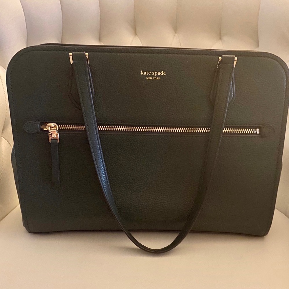 Kate Spade Polly Work Tote- Deep Evergreen